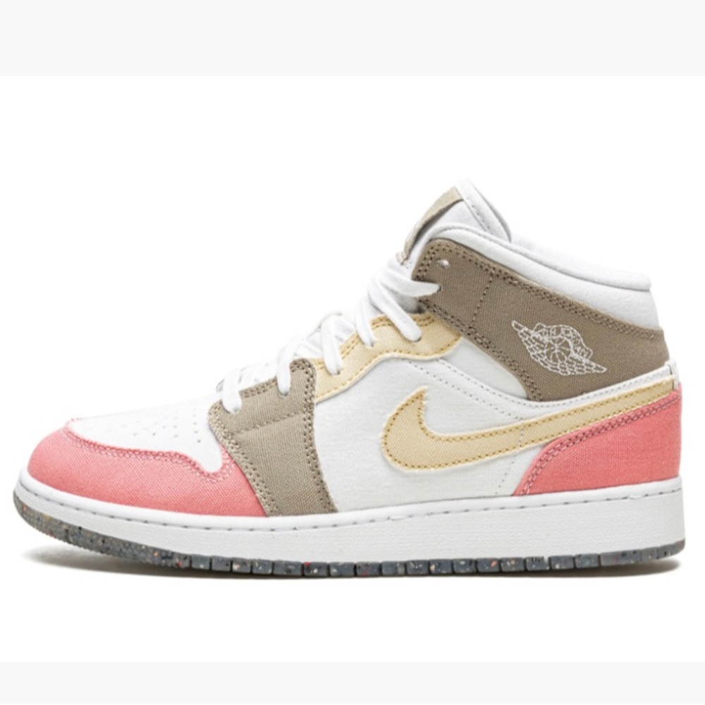JORDAN 1 MID “Pastel Vivid Green Grind" ~ Y5.5/ W7